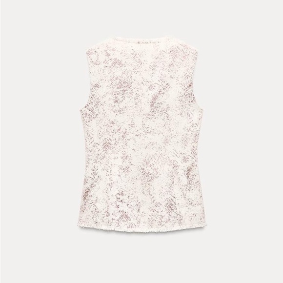 ZARA METALLIC EFFECT 2Pcs Vest and Culottes set - Picture 13 of 15